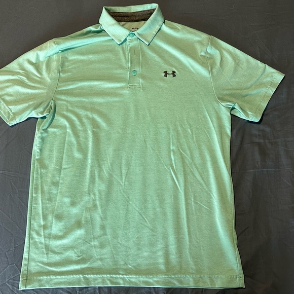 Under Armour Other - Under Armour Men's Light Teal Golf‎ Polo Shirt
